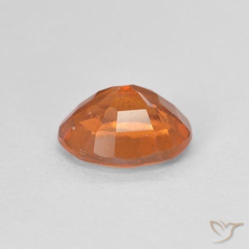Granato hessonite Arancione scuro naturale da 1.39 ct, Ovale, VS