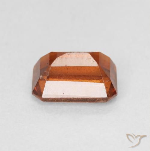 Granato hessonite Arancione rossastra naturale da 1.69 ct, Ottagonale / Taglio smeraldo, VS-SI