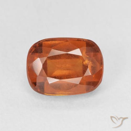 2.17ct Naturale Arancio Medio Granato hessonite, Cuscino, VS-SI