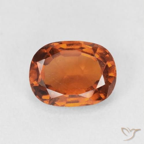 1.83ct Naturale Arancione rossastra Granato hessonite, Cuscino, VS-SI