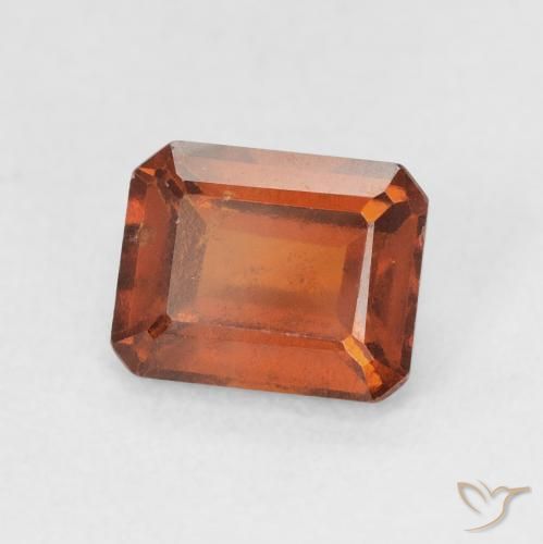 Granato hessonite Arancio Medio naturale da 1.77 ct, Ottagonale / Taglio smeraldo, VS-SI