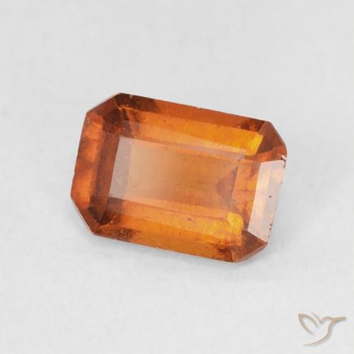 Granato hessonite Arancia Fuoco naturale da 1.19 ct, Ottagonale / Taglio smeraldo, VS-SI