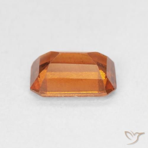 Granato hessonite Arancia Fuoco naturale da 1.19 ct, Ottagonale / Taglio smeraldo, VS-SI
