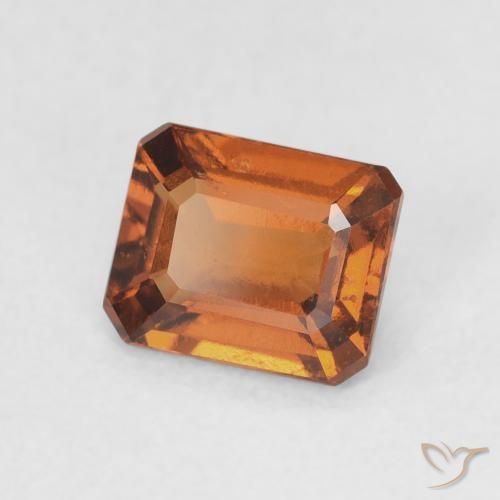 Granato hessonite Arancio Medio naturale da 1.18 ct, Ottagonale / Taglio smeraldo, VVS-VS