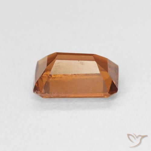 Granato hessonite Arancione scuro naturale da 1.10 ct, Ottagonale / Taglio smeraldo, VVS-VS