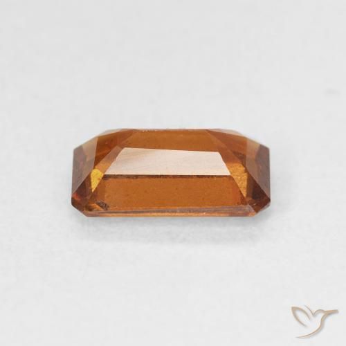 Granato hessonite Arancione scuro naturale da 1.23 ct, Ottagonale / Taglio smeraldo, VVS-VS
