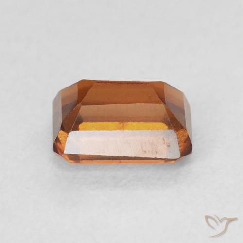 Granato hessonite Medium Dark-Orange naturale da 1.43 ct, Ottagonale / Taglio smeraldo, VVS-VS