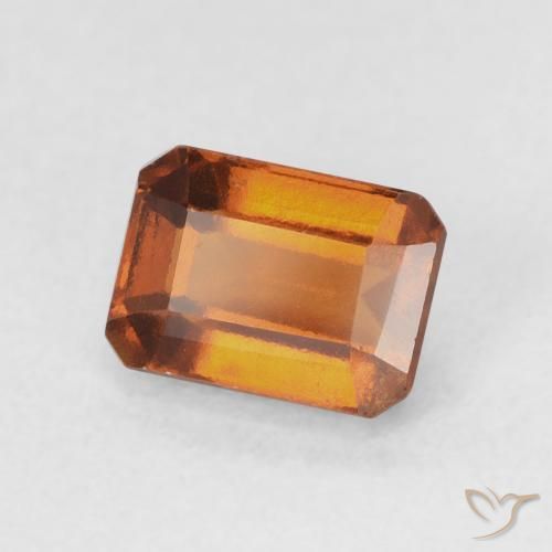 Granato hessonite Arancione scuro naturale da 1.50 ct, Ottagonale / Taglio smeraldo, VVS-VS