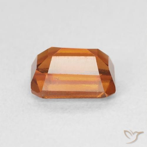 Granato hessonite Arancione scuro naturale da 1.50 ct, Ottagonale / Taglio smeraldo, VVS-VS