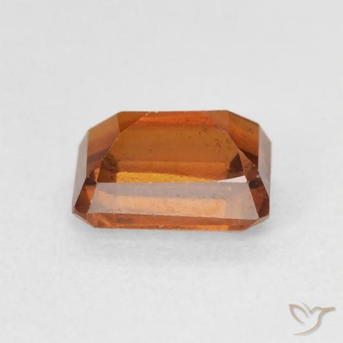 Granato hessonite Medium Dark-Orange naturale da 1.50 ct, Ottagonale / Taglio smeraldo, VVS-VS