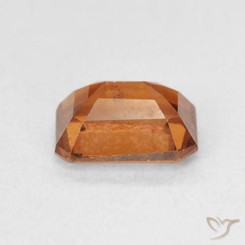 Granato hessonite Medium Dark-Orange naturale da 1.48 ct, Ottagonale / Taglio smeraldo, VVS-VS