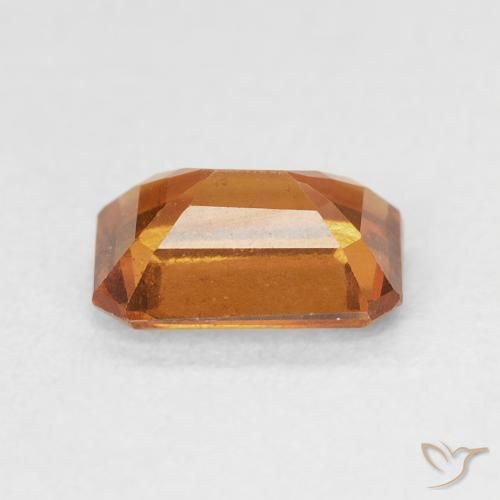 Granato hessonite Arancione scuro naturale da 1.50 ct, Ottagonale / Taglio smeraldo, VVS-VS