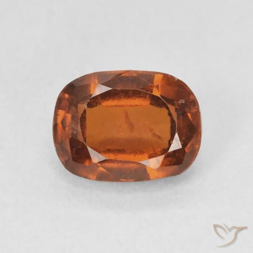 2.01ct Naturale Arancione scuro Granato hessonite, Cuscino, VS-SI