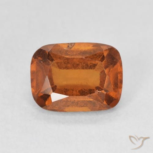 2.04ct Naturale Arancione scuro Granato hessonite, Cuscino, VS-SI