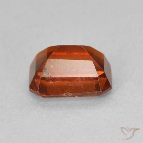 Granato hessonite Arancione scuro naturale da 1.41 ct, Ottagonale / Taglio smeraldo, VS