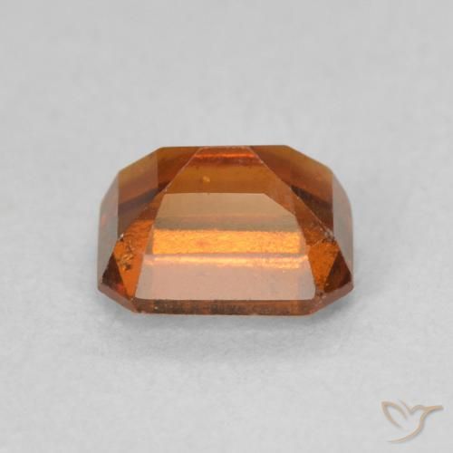 Granato hessonite Arancione scuro naturale da 1.27 ct, Ottagonale / Taglio smeraldo, VS