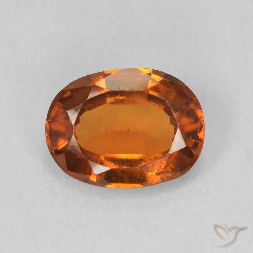 1.15ct Naturale Arancia Fuoco Granato hessonite, Ovale, VS