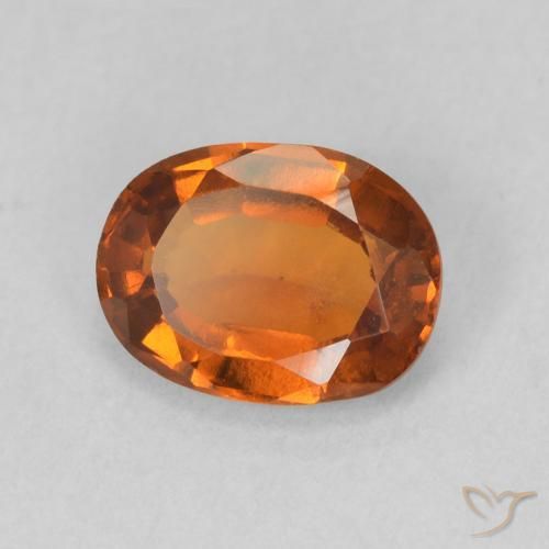 Granato hessonite Arancia Fuoco naturale da 1.15 ct, Ovale, VS
