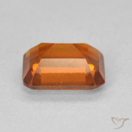 Granato hessonite Arancione rossastra naturale da 1.56 ct, Ottagonale / Taglio smeraldo, VS