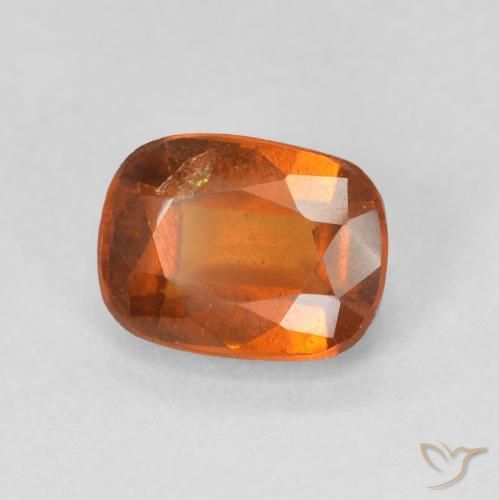 Granato hessonite Arancione rossastra naturale da 2.17 ct, Cuscino, VS
