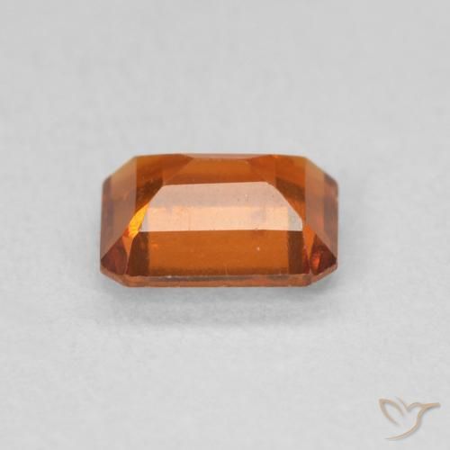 Granato hessonite Arancia Fuoco naturale da 0.83 ct, Ottagonale / Taglio smeraldo, VS