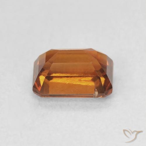 Granato hessonite Arancione rossastra naturale da 1.38 ct, Ottagonale / Taglio smeraldo, VS
