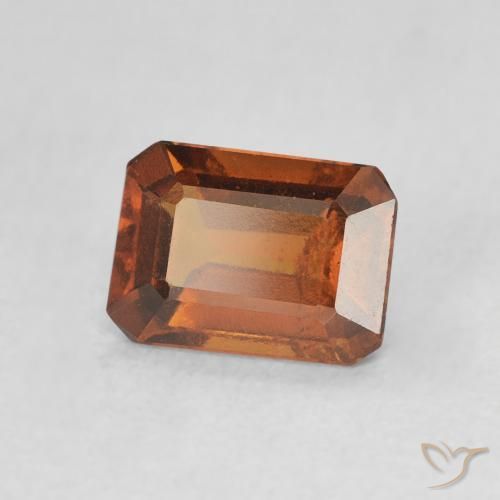 Granato hessonite Arancio Medio naturale da 1.26 ct, Ottagonale / Taglio smeraldo, VS