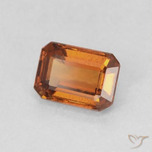 Granato hessonite Arancio Medio naturale da 1.14 ct, Ottagonale / Taglio smeraldo, VVS-VS