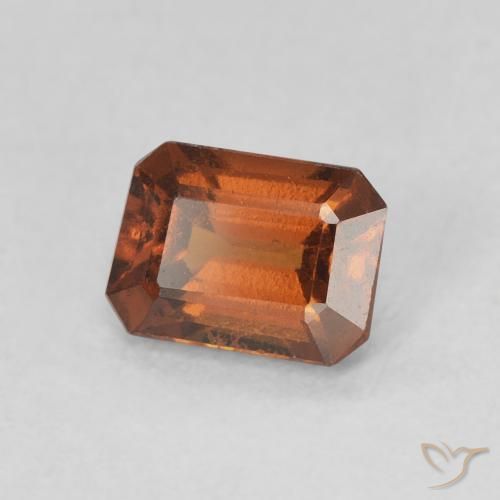 Granato hessonite Arancio Medio naturale da 1.18 ct, Ottagonale / Taglio smeraldo, VVS-VS