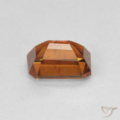 Granato hessonite Arancio Medio naturale da 1.18 ct, Ottagonale / Taglio smeraldo, VVS-VS