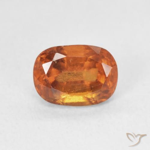 1.43ct Naturale Arancione scuro Granato hessonite, Cuscino, VS