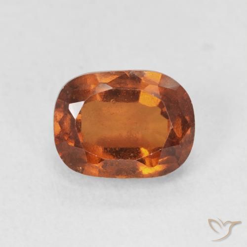 2.18ct Naturale Arancione Ambra Granato hessonite, Cuscino, VVS-VS