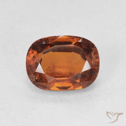 1.88ct Naturale Arancione scuro Granato hessonite, Cuscino, VS