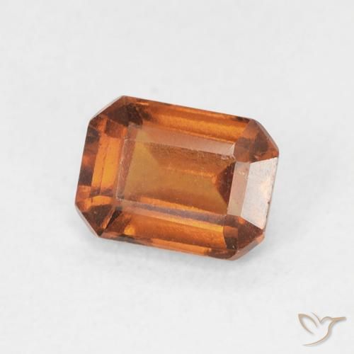 Granato hessonite Arancione scuro naturale da 1.06 ct, Ottagonale / Taglio smeraldo, VS