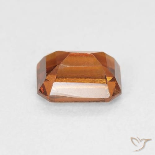 Granato hessonite Arancione scuro naturale da 1.06 ct, Ottagonale / Taglio smeraldo, VS