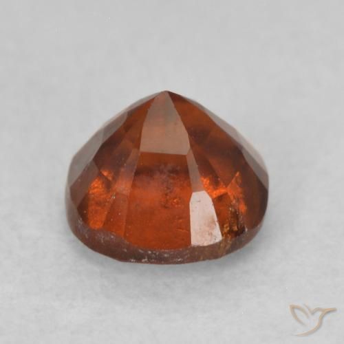 Granato hessonite Arancione rossastra naturale da 0.87 ct, Cuscino, VS