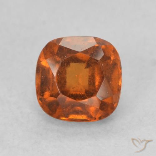 0.73ct Naturale Arancio Medio Granato hessonite, Cuscino, VS