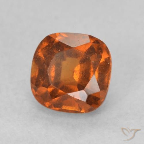 Granato hessonite Arancio Medio naturale da 0.73 ct, Cuscino, VS
