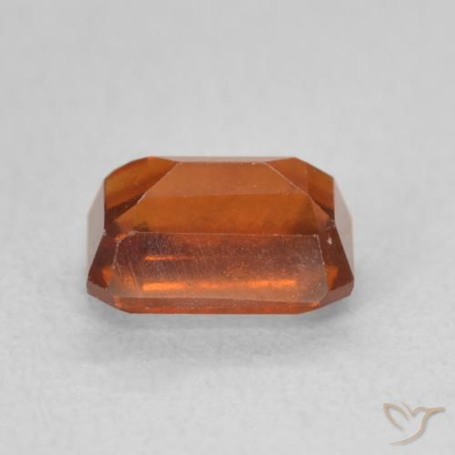 Granato hessonite Arancio Medio naturale da 1.50 ct, Ottagonale / Taglio smeraldo, VS