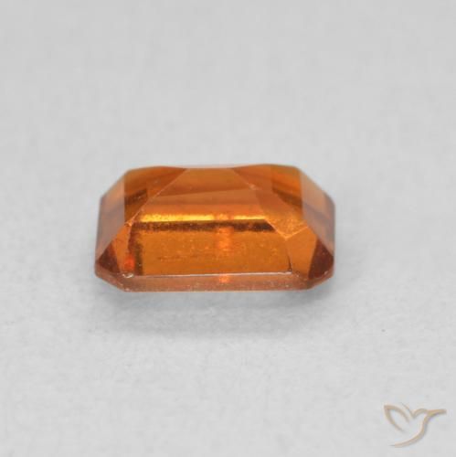 Granato hessonite Arancione scuro naturale da 0.79 ct, Ottagonale / Taglio smeraldo, VS-SI