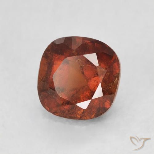 Granato hessonite Arancione rossastra naturale da 0.99 ct, Cuscino, VS