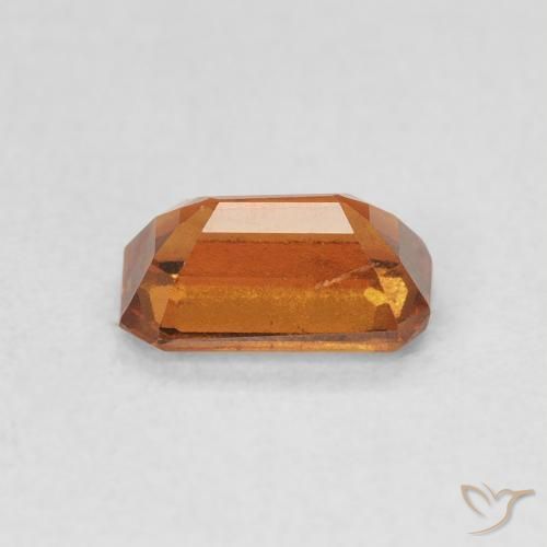 Granato hessonite Medium Dark-Orange naturale da 1.04 ct, Ottagonale / Taglio smeraldo, VVS