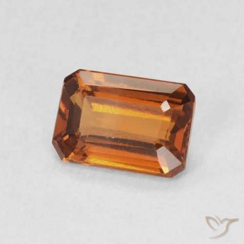Granato hessonite Medium Dark-Orange naturale da 1.06 ct, Ottagonale / Taglio smeraldo, VVS