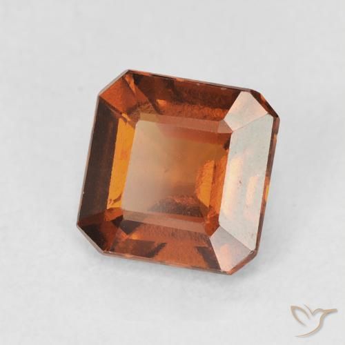 Granato hessonite Arancione scuro naturale da 1.77 ct, Ottagonale / Taglio smeraldo, VVS
