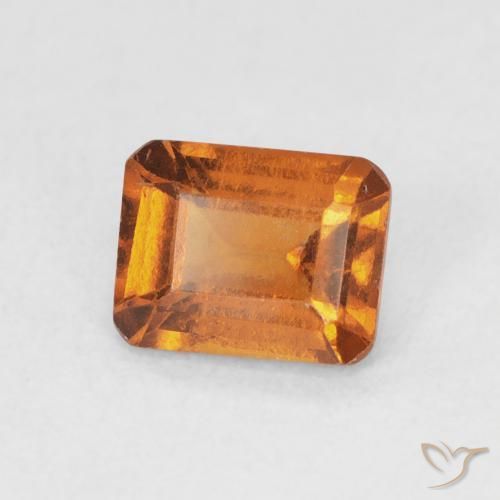 Granato hessonite Arancione scuro naturale da 1.07 ct, Ottagonale / Taglio smeraldo, VS-SI