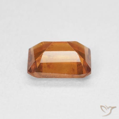 Granato hessonite Arancione scuro naturale da 1.07 ct, Ottagonale / Taglio smeraldo, VS-SI