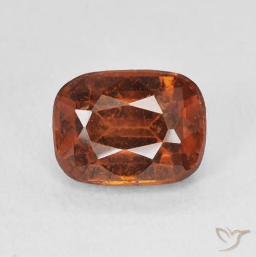 2.18ct Naturale Arancia Fuoco Granato hessonite, Cuscino, VS-SI
