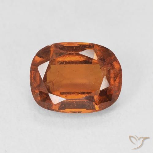 1.85ct Naturale Arancione scuro Granato hessonite, Cuscino, VS-SI