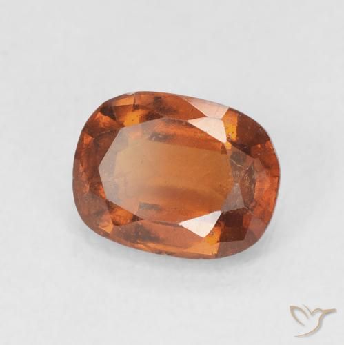 Granato hessonite Arancione scuro naturale da 1.85 ct, Cuscino, VS-SI