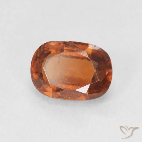 Granato hessonite Medium Dark-Orange naturale da 1.24 ct, Cuscino, VS-SI